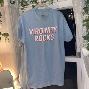 Light Blue Virginity Rocks T-Shirt